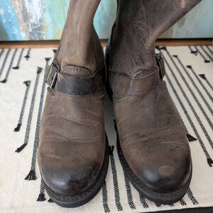 Frye Engineer 12 Boots Smoke 7.5M